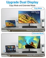 Transmetteur-récepteur vidéo sans fil 50M, décodage 4K, adaptateur d'affichage sans fil compatible HDMI avec convertisseur métallique pour PC, ordinateur portable, TV