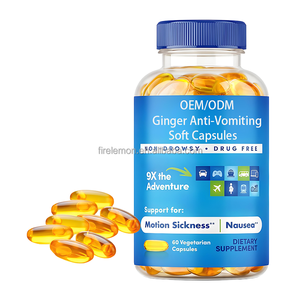 Gélules anti-nausées à base de plantes de marque privée au curcuma pour le mal des transports mal de mer soulagement des nausées matinales - Product Image 1