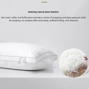 Cổ phiếu ở nước ngoài Vua Kích thước gối đặt cho giường 40% ngỗng tự nhiên xuống gối khách sạn ngủ gối cho giường - Product Image 5