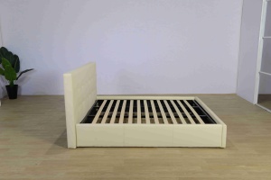 Soldes Exceptionnelles : Lit de Rangement Moderne en Cuir PU avec Système de Levage à Gaz et Fond en Treillis Métallique Renforcé, Expédition Rapide, Offre en Stock - Product Image 3