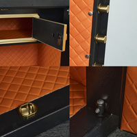 Coffre-fort de luxe compact avec serrure électronique et à clé, en acier, pour bijoux et argent, idéal pour le bureau ou la maison - WeiChi