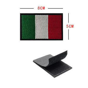 Écussons brodés en chenille du drapeau national de la Colombie avec fixation auto-agrippante et magnétique 8x5cm Qualité supérieure - Product Image 6