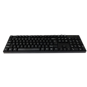 New K1800 Full Size Wired Keyboard 104 <b>Keys</b> Membrane Plastic Office Keyboard English French Spanish Arabic <b>USB</b> - Product Image 2