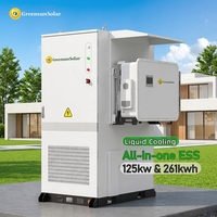 OEM 125KW Solis Hybride Onduleur Solaire Triphasé 261KWH 832V Armoire de Batterie LiFePO4 à Refroidissement Liquide avec Communication CAN