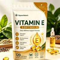 Gélules de Vitamine E Halal à Marque Blanche OEM, 120 Comprimés de Tocophérol D-Alpha, Mélange de Tocophérols pour la Peau