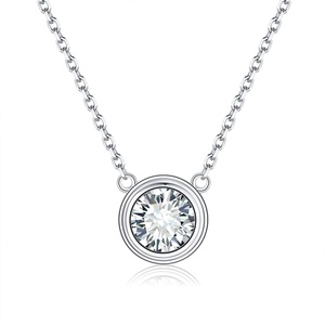 Collane in Argento Sterling 925 con Moissanite e Design a Fibbia di Cintura con Funghi Cantharelle Autentici di Starsgem - Product Image 3