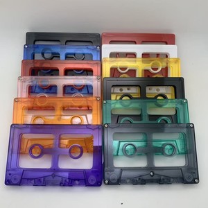 Coque de cassette VHS transparente multicolore vibrante, accessoires de stockage vidéo créatifs, collection d'accessoires multimédias rétro - Product Image 3