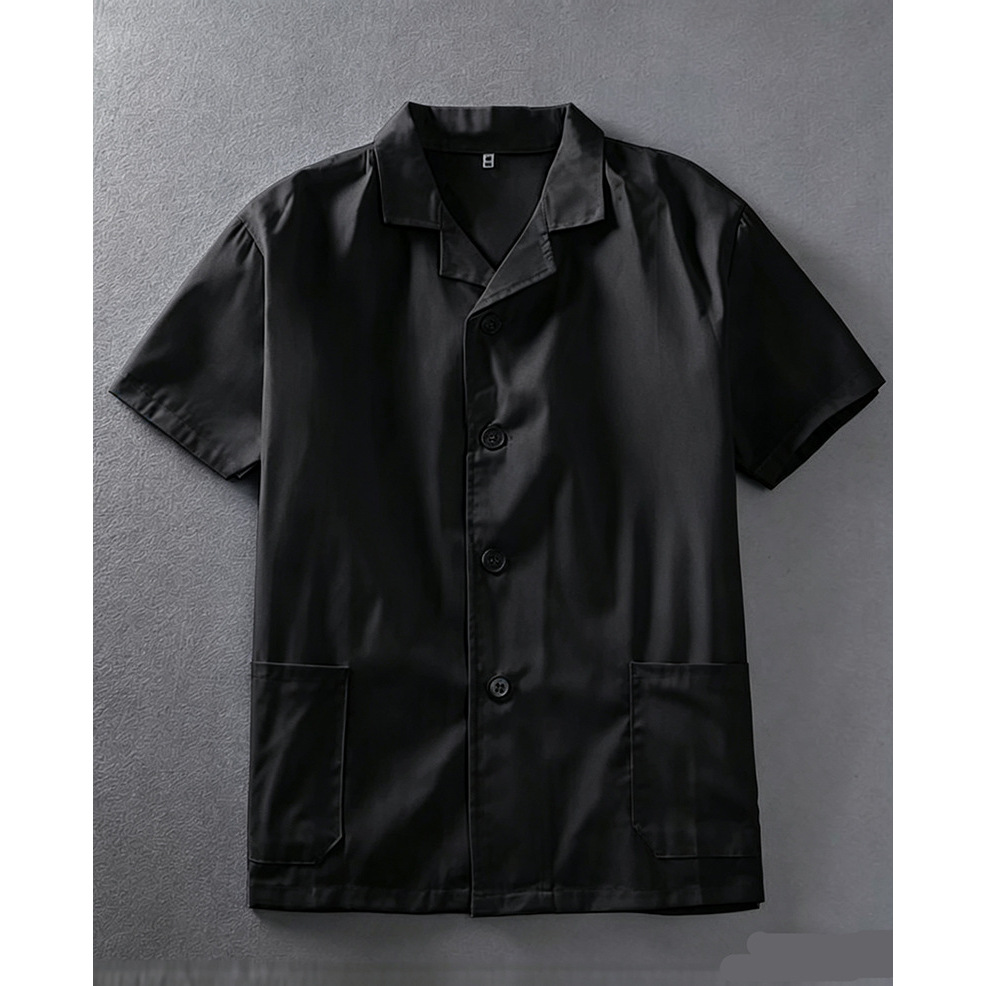 Black short-sleeved shirt