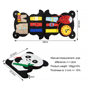 Tableau d'activités Montessori en feutre personnalisable pour bébés et tout-petits, jouet éducatif pour garçons - Product Image 4