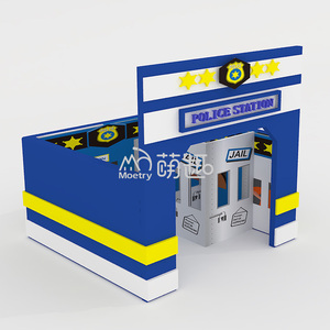 Aire <span class=keywords><strong>de</strong></span> jeux intérieure Moetry Kids Pretend City Roleplaying House Poste <span class=keywords><strong>de</strong></span> <span class=keywords><strong>police</strong></span> avec prison pour voiture <span class=keywords><strong>de</strong></span> <span class=keywords><strong>police</strong></span> pour <span class=keywords><strong>la</strong></span> maternelle - Product Image 6