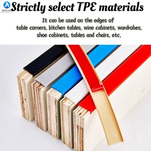 Chất lượng cao TPE U hình dạng cạnh dải băng tự dính cạnh <span class=keywords><strong>TRIM</strong></span> cho tủ bàn cạnh bảo vệ - Product Image 6