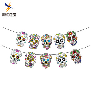 Venta al por mayor de pancartas colgantes coloridas de Halloween, Bandera de papel, letrero de pared para decoración de fiesta para graduación, Navidad, <span class=keywords><strong>Año</strong></span> <span class=keywords><strong>Nuevo</strong></span>, Pascua - Product Image 5