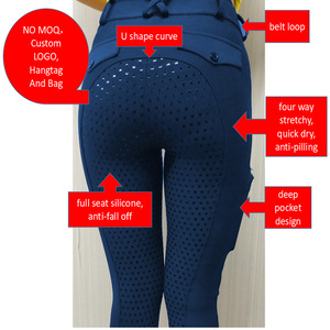 Leggings de equitación para mujer con agarre, pantalones de montar, pantalones de equitación al por mayor, mallas, ropa ecuestre - Product Image 1