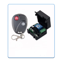 Interruptor de Control Remoto Inalámbrico de un Solo Canal de 12 V, Kit de Receptor y Transmisor de RF de 433 MHz para Iluminación LED y Sistemas de Cerraduras Eléctricas