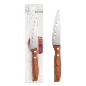 Wood handle multi-functional kitchen knife with sharp stainless steel blade. Fruit and <b>vegetable</b> cutter. Best-selling DIY OEM - Product Image 3