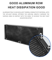 OCOCOO 240L-8 Refroidisseur de liquide en aluminium à 8 broches pour équipement de beauté et boîtiers PC Kit de refroidissement de liquide de radiateur