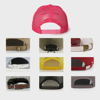 Gorra trucker de malla vintage con visera desgastada, bordado de letras lateral, bicolor, transpirable, para mujer, estilo urbano, gorra de malla personalizada