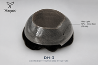 Système capillaire pour homme DH-3, mono-top, lace front, PU, ligne de cheveux naturelle invisible, cheveux humains indiens Remy, à clipser, résistant à la transpiration