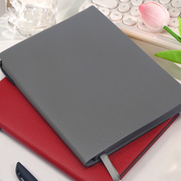 Haute qualité vente chaude en cuir PU cahier Portable mode bureau d'affaires bloc-notes A5 étudiant étanche cahier