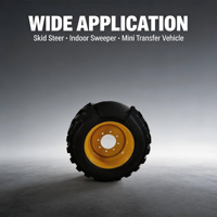 9-14.5 PU Foam Filled Tyre High Load Shock Absorbing Rubber Tire for Factory Sweeper Warehouse Transfer Cart