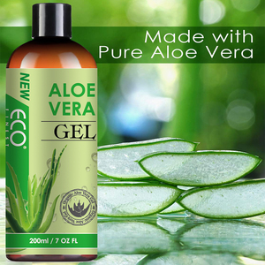 Gel Suavizante 100% Aloe Vera - Cuidado de <span class=keywords><strong>la</strong></span> Piel para una Calmante y Reafirmante Acción Profunda y Rápida - Alivia Después <span class=keywords><strong>del</strong></span> Afeitado y Quemaduras Solares - 281325 - Product Image 4