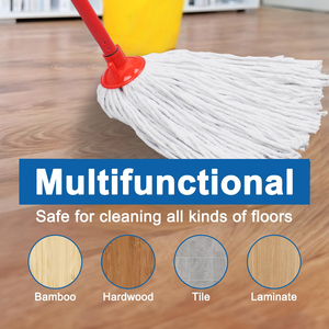 Serpillères en coton réutilisables pour nettoyage domestique, usage humide et sec, vente en gros, meilleur prix, fabricant - Product Image 4