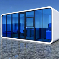 Bureau préfabriqué modulaire de 20 pieds, transportable, moderne, type cabine, avec toilettes