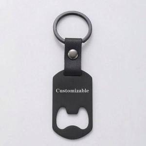 Llavero de Acero Inoxidable Grabado con Láser Personalizado y Abrebotellas, Logotipo de Empresa de Fábrica, Artesanía en Metal - Product Image 4