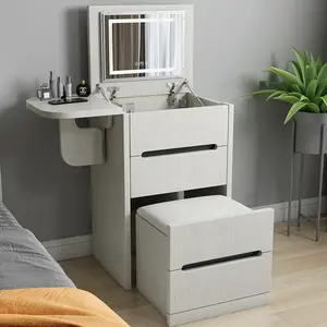 Large storage space and pull-out design dressing table