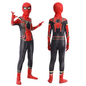 Wholesale Satin <strong>Spiderman</strong> Custom Adult Nightgown with Cartoon Pattern Full Length Quick Dry Drawstring Closure Cosplay - Product Image 5
