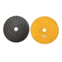 Pads de polissage diamantés humides de 4 pouces (100 mm) d'origine Henan, OEM Bolide CW-3 pour le polissage du béton, du marbre, du granit et des sols en pierre