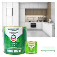 Revêtement liquide polyuréthane noir monocomposant SP110 pour l'étanchéité des sols de salle de bain et de balcon