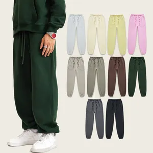 Toptan OEM moda Trackpants boş Sweatpants özel koşu pantolonları baskı düz polar çıplak ter Jogger erkekler