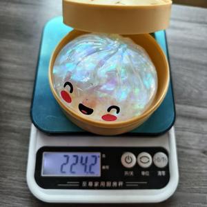 Caja Misteriosa Holográfica de Squishies de Dumpling, Bolitas Coloridas con Purpurina, Juguete Sensorial Antiestrés de Comida, Bolas para Apretar - Product Image 4