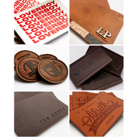 Écussons avec logo personnalisé bonnets en cuir Écusson en cuir Chapeaux de camionneur Custom Make Jeans Marque Étiquette Logo Tag Pour Jeans Écusson en cuir
