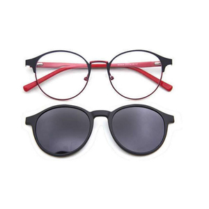 نظارات شمسية مغناطيسية بإطار معدني، نظارات شمسية مستقطبة قابلة للتركيب للنساء - Product Image 1