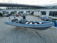 8.6 m Luxury RHIB 860 Yacht gonflable avec coque en aluminium Deep V Hypalon Orca 8.6 m Rib Boat pour moteur hors-bord de pêche sportive