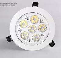 Spot encastré LED à CRI élevé pour bijouterie, anti-éblouissement, en aluminium, pour plafond, indice de protection IP44, garantie de 3 ans pour les commerces