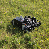 Mini-tracteur robot agricole haute performance CE EPA personnalisé à braquage zéro, mini-tondeuse télécommandée intelligente à essence
