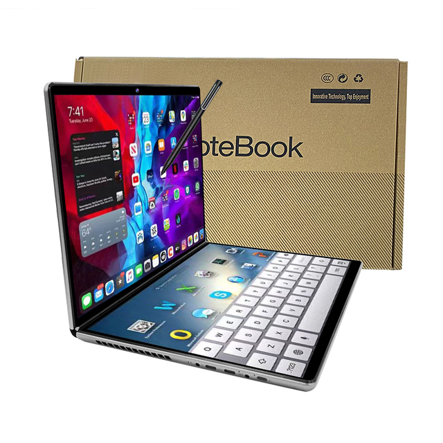 2024 Cheap Brand New 14 Inch Dual Touch Screen Intel Celeron N150 Notebook PC DDR5 16GB Ram 512G 1TB SSD OEM Business Laptop
