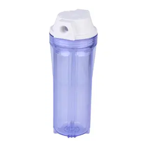[NW-BR1023] 10" clear plastic inline water filter housing water filter cartridge
