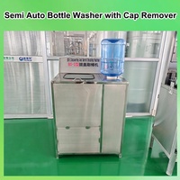 Nettoyeur de bouteilles d'eau semi-automatique 19 litres 20 litres 5 gallons