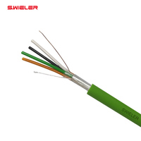 Cable KNX de 4 Conductores, Par Trenzado, 2x2x0.8mm, Cobre Puro, Cubierta Libre de Humo y Halógenos, para Domótica y Edificios Inteligentes, Cable Bus KNX EIB