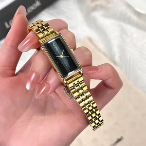 Gedi 13080 Vintage Quảng Trường Của Phụ Nữ Thạch Anh Đồng Hồ Đơn Giản Nhỏ Quay Số Dễ Dàng Để Đọc Thanh Lịch Đẹp Ăn Mặc Không Thấm Nước Reloj Para Mujer - Product Image 6