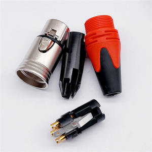 新しい3ピンXLRコネクタ3Pオスとメスマイクプラグ銅ピン付き高品質XLR - Product Image 3