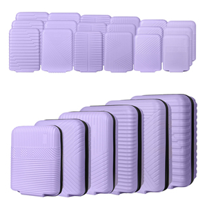 Sample OEM/ODM Discount 18 Pcs/set Semi-finished Luggage Set Abs Luggage <b>Suitcase</b> Hard Shell SKD Durable Luggage - Product Image 2