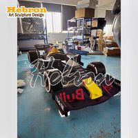 Escultura de Coche de Carreras F1 de Gran Tamaño Personalizada, Decoración de Fibra de Vidrio, Simulación de Coche de Fórmula