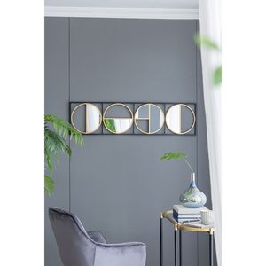 DB 47.2 \ "Miroir mural perlé en métal noir style éclectique avec design contemporain pour chambre salon et entrée - Product Image 3