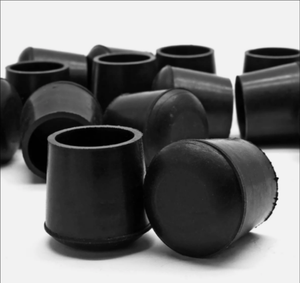 כיסוי קצה גומי שחור עבור ריהוט מרובע מרובע מגיני פלסטיק קוטר רצפת כיסא שולחן עבודה רגליים שחור טיפים גומי - Product Image 2