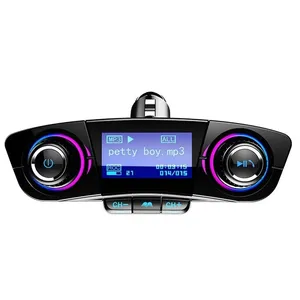 Speaker Blue-tooth Earphone Car Charger Handsfree FM Transmitter Car MP3 Player Dual USB Audio Receiver
